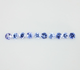 Benitoite (Бенитоит) набор 10 штук/0,4 карат