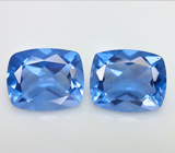 Пара флюоритов со сменой цвета 9,05 карат 