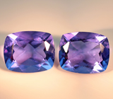 Пара флюоритов со сменой цвета 9,05 карат 