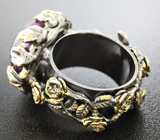 Серебряное кольцо со сливовым аметистом Серебро 925