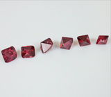 Спецпредложение от мастерской! Набор из 6 кристаллов рубиновой шпинели 2,8 карат + дизайн