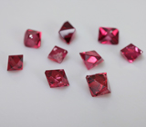 Спецпредложение от мастерской! Набор из 9 кристаллов рубиновой шпинели 3,3 карат + дизайн 