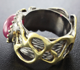Серебряное кольцо с рубином 6,53 карат Серебро 925