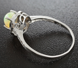 Изящное серебряное кольцо с эфиопским опалом Серебро 925