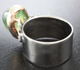 Серебряное кольцо с рутиловым пренитом Серебро 925