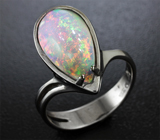 Серебряное кольцо с кристаллическим эфиопским опалом Серебро 925