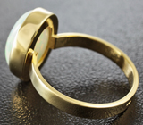 Золотое кольцо с кристаллическим эфиопским опалом 2,62 карат Золото