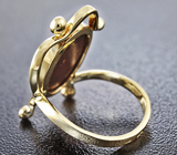 Золотое кольцо с австралийским дублет опалом 4,1 карат и лейкосапфирам Золото