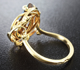 Кольцо с австралийским болдер опалом Золото