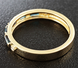 Золотое кольцо с александритами 0,44 карат и бриллиантами Золото