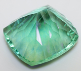 Крупный неоново-зеленый флюорит 56,32 карат 