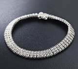 Серебряный браслет с 50 бриллиантами Серебро 925
