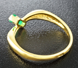 Золотое кольцо с изумрудом 0,28 карат  Золото