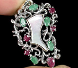 Ажурный кулон с перламутром Серебро 925