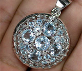 Замечательный кулон с топазами Серебро 925