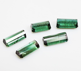 Набор из 5 индиголит турмалинов 4,39 карат 