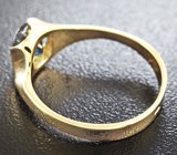 Кольцо c синим гранатом с александритовым эффектом