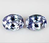 Пара танзанитов 5 карат 