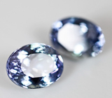 Пара танзанитов 5 карат 