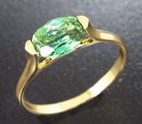Золотое кольцо с «неоновым» турмалином 1,4 карат Золото