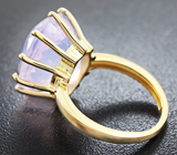 Золотое кольцо с лавандовым аметистом 14,7 карат Золото