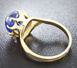 Золотое кольцо с синим сапфиром 7,5 карат Золото