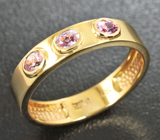 Золотое кольцо с александритами 0,39 карат Золото