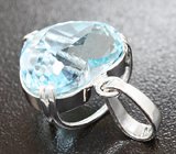 Кулон с голубым топазом