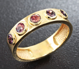 Золотое кольцо с александритами 0,66 карат Золото