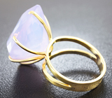 Золотое кольцо с лавандовым аметистом 21,68 карат Золото