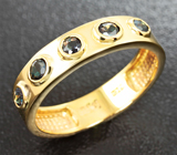 Золотое кольцо с александритами 0,38 карат Золото