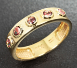 Золотое кольцо с александритами 0,38 карат Золото