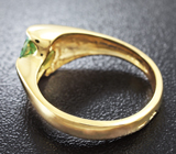 Золотое кольцо с муассанитом 0,7 карат Золото