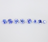 Benitoite (Бенитоит) набор 8 штук/0,52 карат