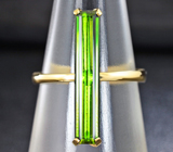 Золотое кольцо с насыщенно-зеленым турмалином 2,15 карат Золото