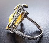 Серебряное кольцо с опалом и мозамбикскими гранатами Серебро 925