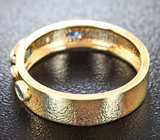 Золотое кольцо с александритами 0,5 карат и бриллиантами Золото