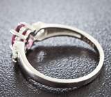 Изящное серебряное кольцо с родолитом Серебро 925