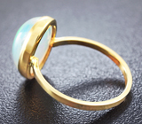 Золотое кольцо с кристаллическим эфиопским опалом 3,15 карат Золото