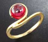 Золотое кольцо с рубином 2,9 карат Золото