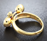 Золотое кольцо с танзанитами 2,85 карат и лейкосапфирами Золото