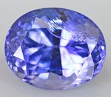 Пусеты с танзанитами