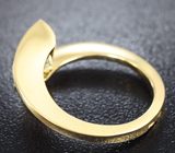 Золотое кольцо с бесцветным муассанитом 1,43 карат Золото