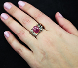 Серебряное кольцо с розовым сапфиром 4,6 карат Серебро 925
