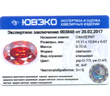 Sphalerite (Сфалерит) 9,7 карат Не указан