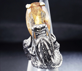 Серебряное кольцо «Дракон» с рутиловым кварцем Серебро 925