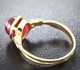 Золотое кольцо с рубином 2,79 карат Золото