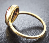 Золотое кольцо с кристаллическим черным опалом 2,24 карат Золото