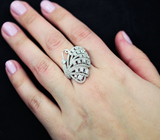 Замечательное серебряное кольцо «Бабочка» Серебро 925