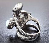 Серебряное кольцо с топовыми кристаллическими опалами Серебро 925